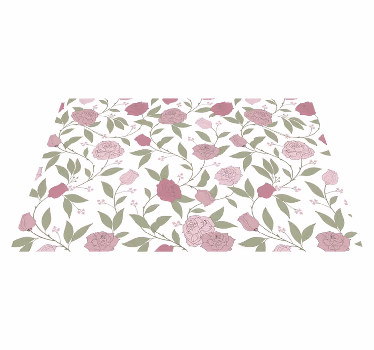 Individuais de mesa originais com padrão floral elegante - TenStickers