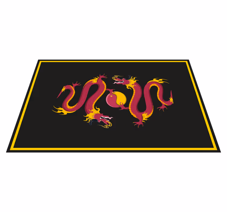 Individuais de mesa originais com padrão de dragão - TenStickers
