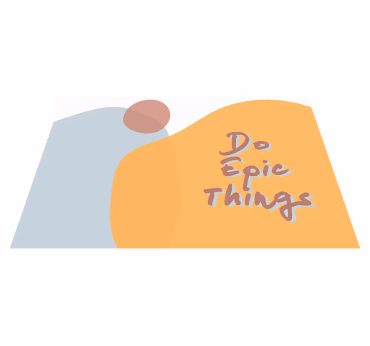 Individuais de mesa com texto frases de grandes coisas - TenStickers