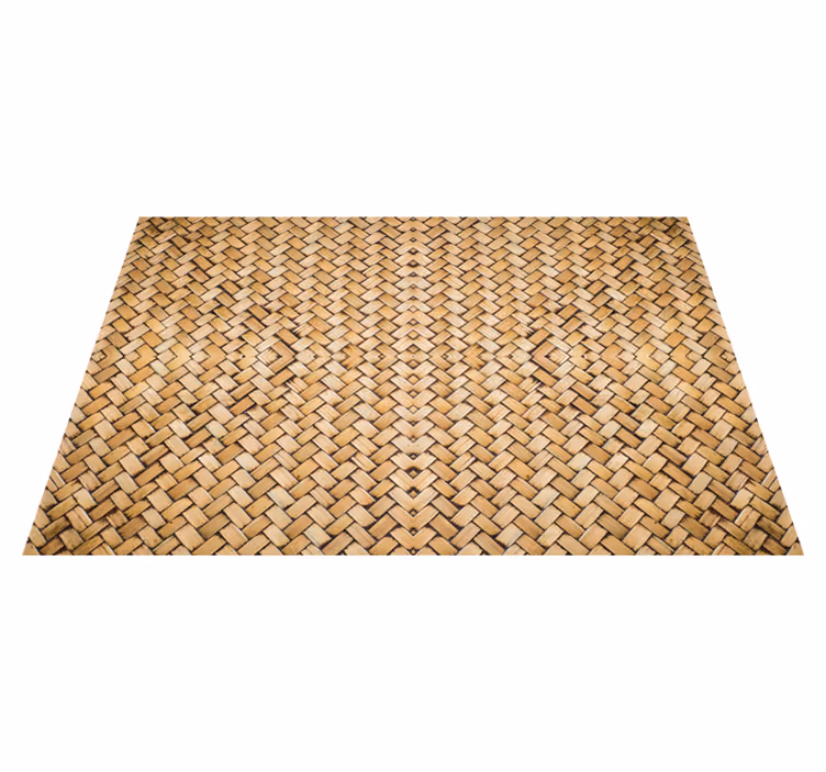 Individuais de mesa de texturas Efeito tecido de bambu - TenStickers