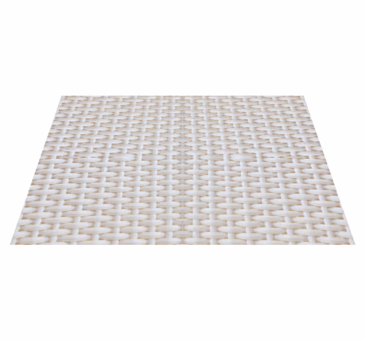 Individuais de mesa de texturas Efeito rattan branco - TenStickers