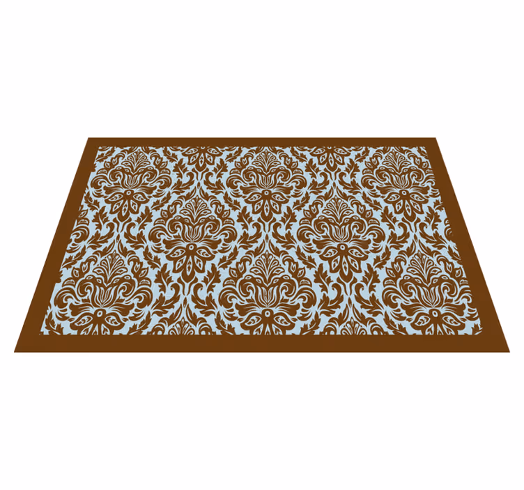 Individuais de mesa de texturas emblema floral intricado - TenStickers