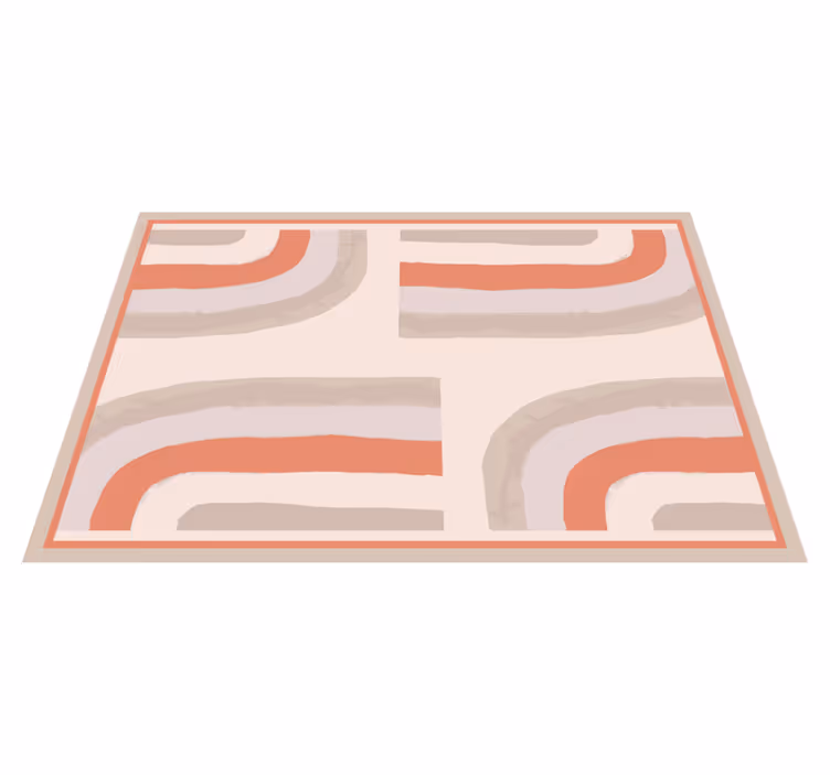 Individuais de mesa modernos com padrões curvos coloridos - TenStickers