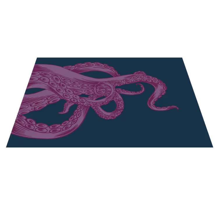 Individuais de mesa originais padrão de tentáculos de polvo - TenStickers