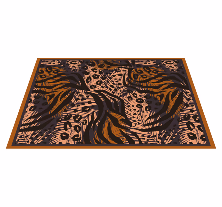 Individuais de mesa originais padrão floral selva - TenStickers
