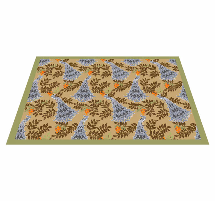 Individuais de mesa com nome em estampa floral - TenStickers