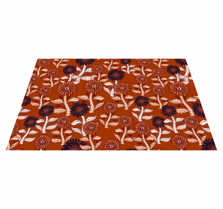 Individuais de mesa originais em padrão floral - TenStickers