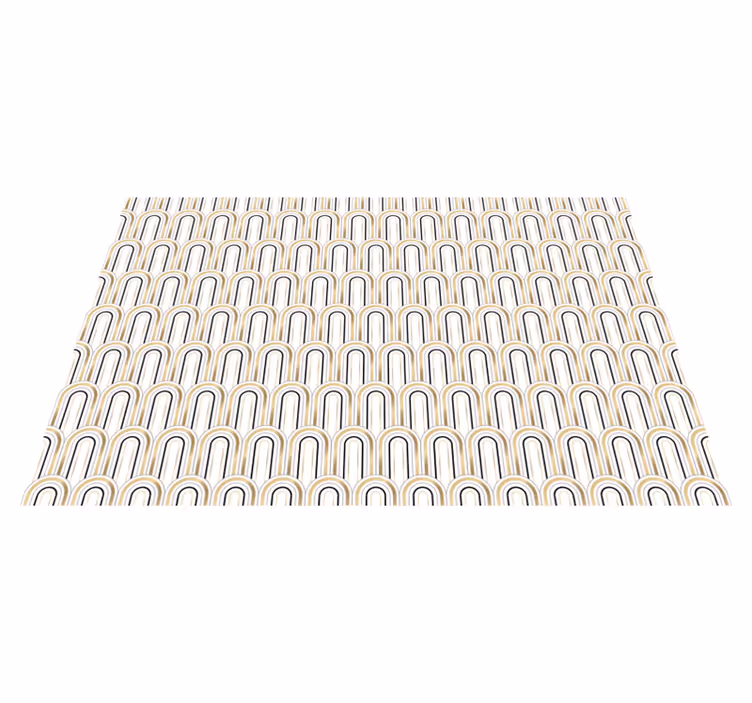 Individuais de mesa modernos com motivos de linhas curvas - TenStickers
