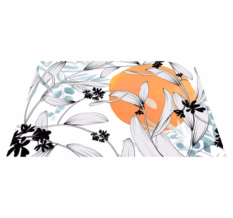 Individuais de mesa modernos com toque floral - TenStickers