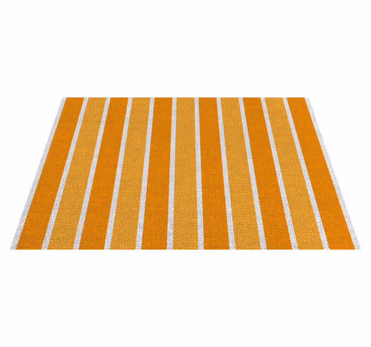 Individuais de mesa modernos com superfície listrada laranja - TenStickers