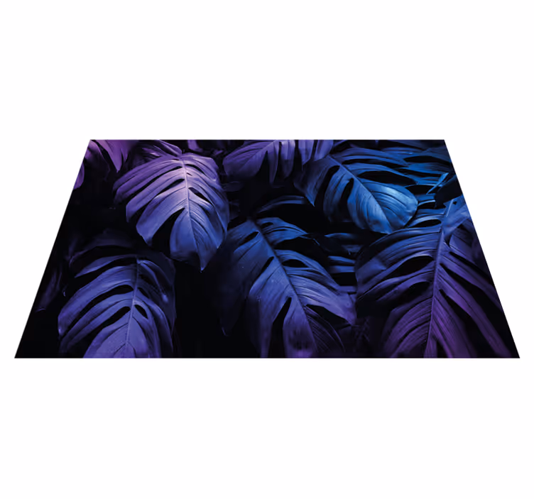 Individuais de mesa de texturas padrões de folhas vibrantes - TenStickers
