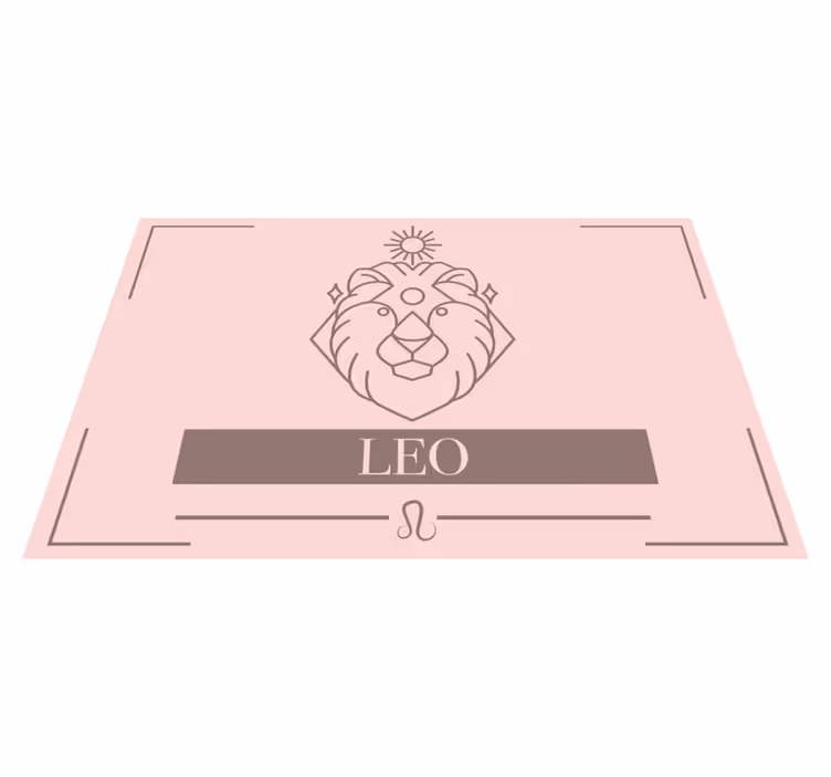 Individual de mesa em vinil leão zodíaco - TenStickers