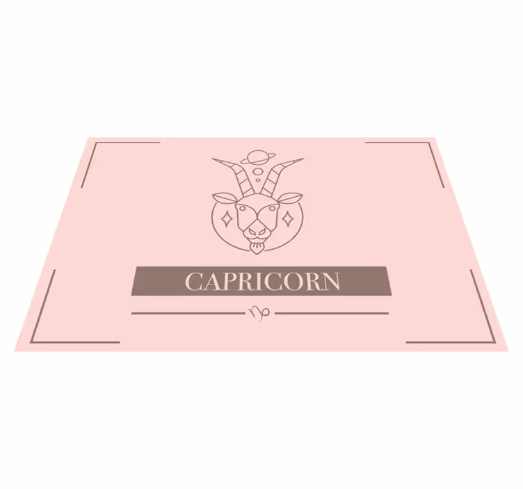 Individual de mesa em signo de capricórnio - TenStickers