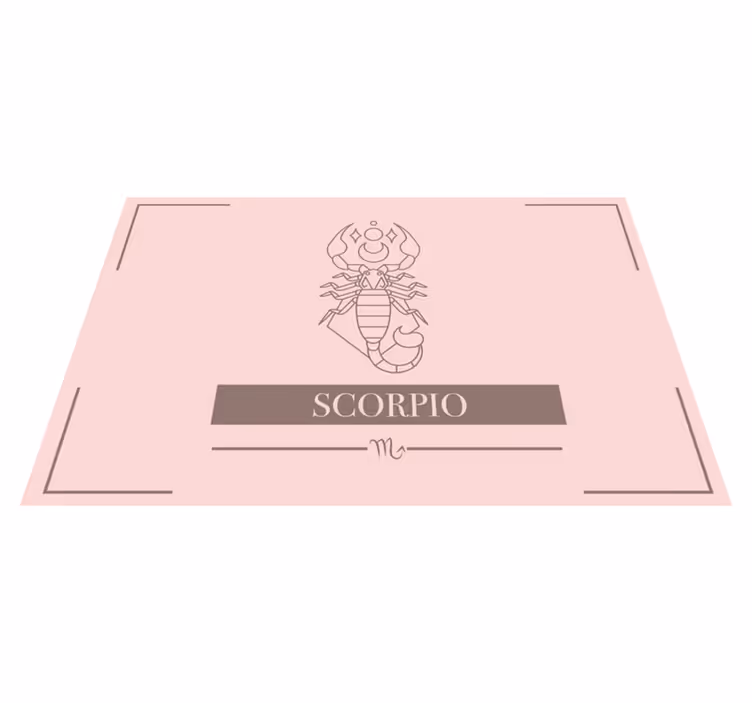 Individual de mesa signo de escorpião - TenStickers