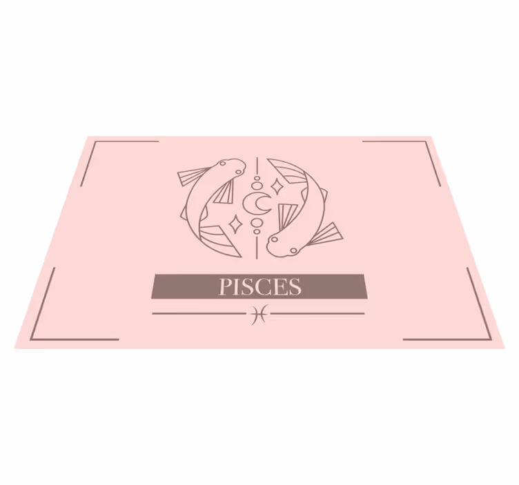 Individual de mesa em vinil Signo de peixes - TenStickers