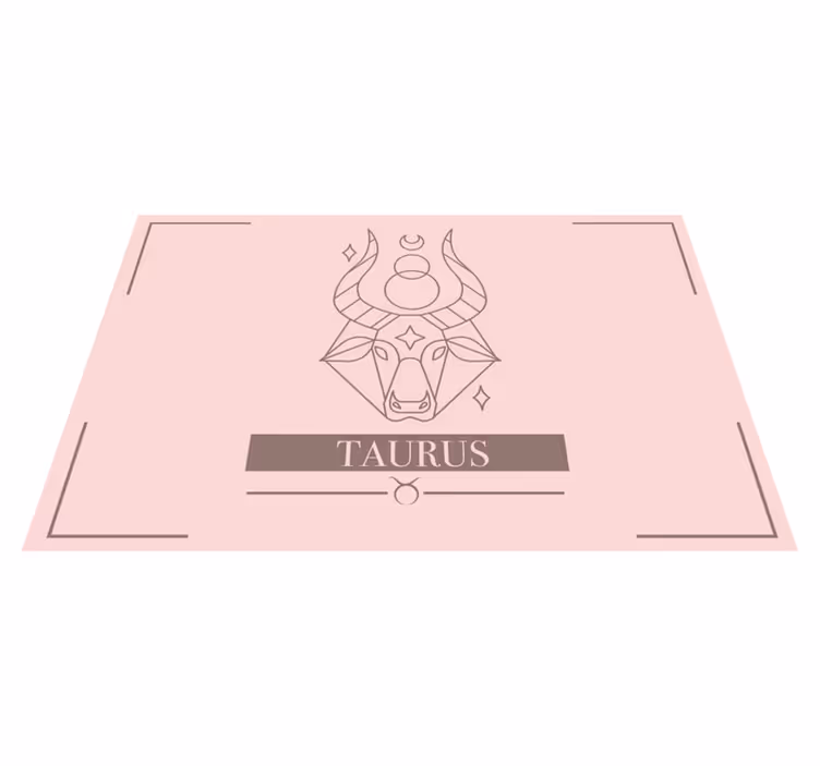 Individual de mesa em vinil signo de touro - TenStickers