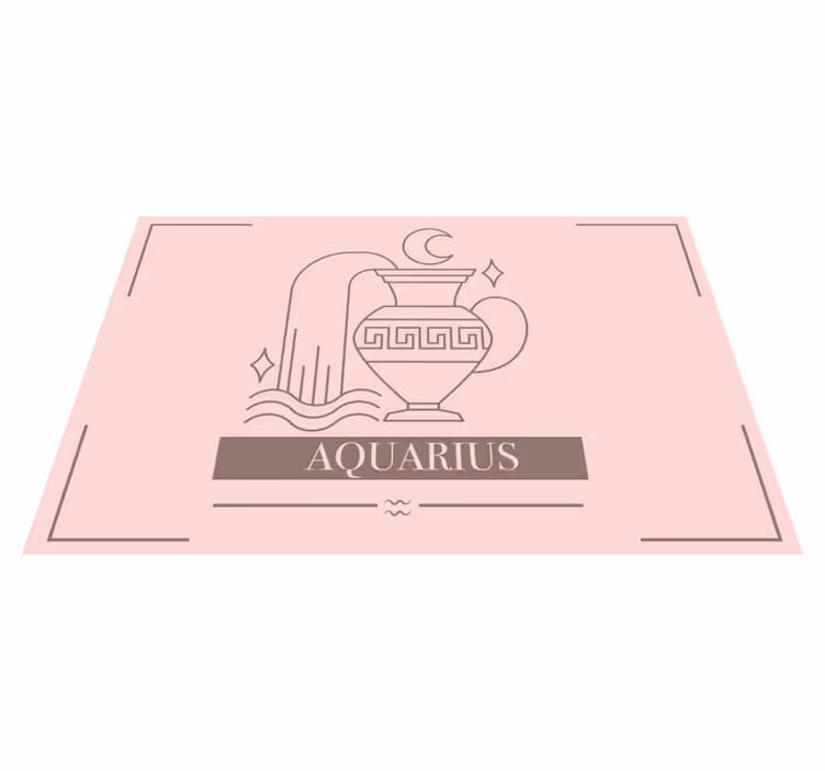 Individuais de mesa em vinil Signo de aquário - TenStickers