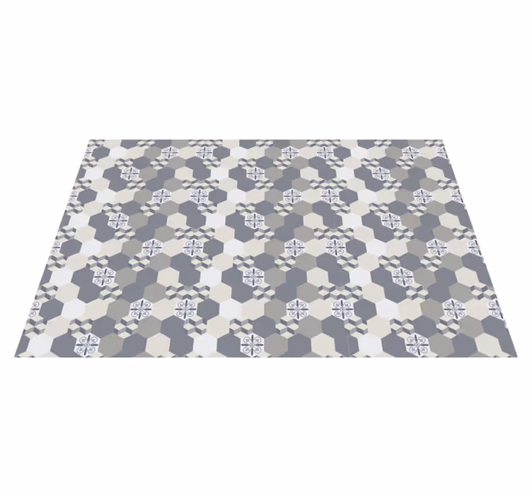 Individuais de mesa de texturas padrão hexagonal - TenStickers