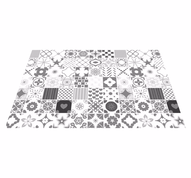 Individuais de mesa de texturas em textura monocromática - TenStickers