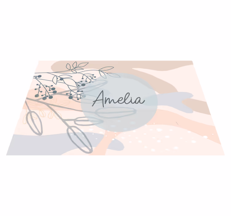 Individuais de mesa originais Ilustração floral "boho" - TenStickers