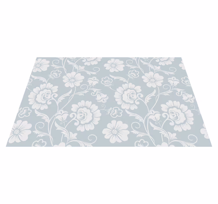 Individuais de mesa de texturas com arranjo floral - TenStickers