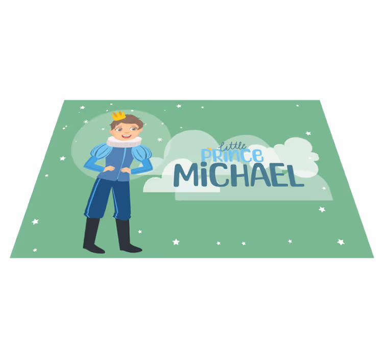 Individuais de mesa com nome pequeno príncipe - TenStickers