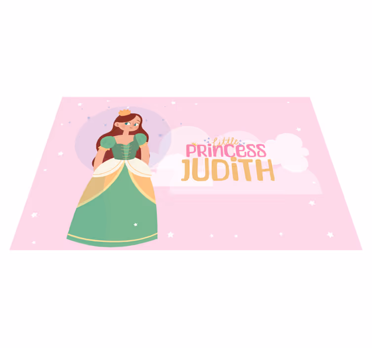 Individuais de mesa com nome pequena princesa - TenStickers