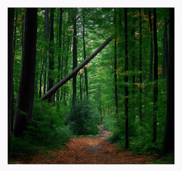 Fotomural selva design de floresta verde - TenStickers