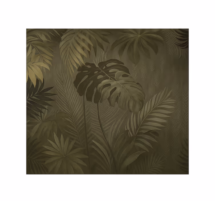 Mural de parede para a sala selva tropical exuberante - TenStickers