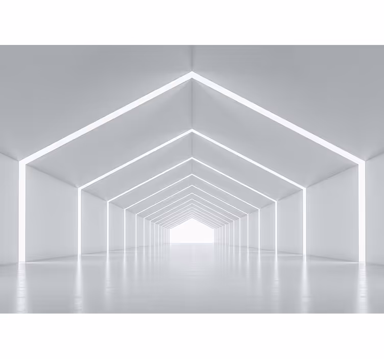 Murais de Parede 3D Túnel 3D - TenStickers