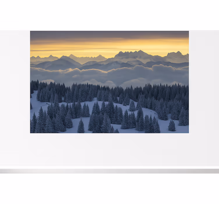 Mural de parede montanha alpes suíços – aiguilles du midi - TenStickers