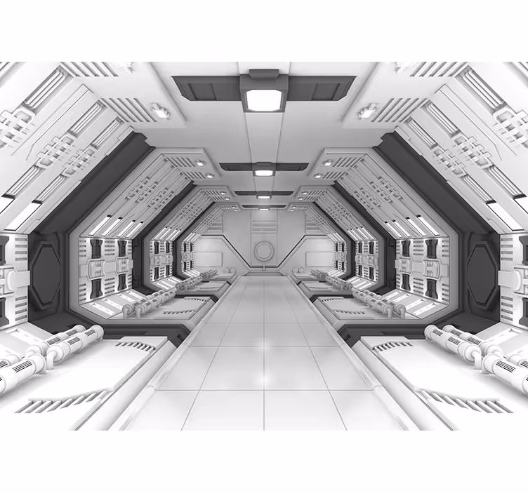 Murais de Parede 3D Arquitetura do Futuro - TenStickers