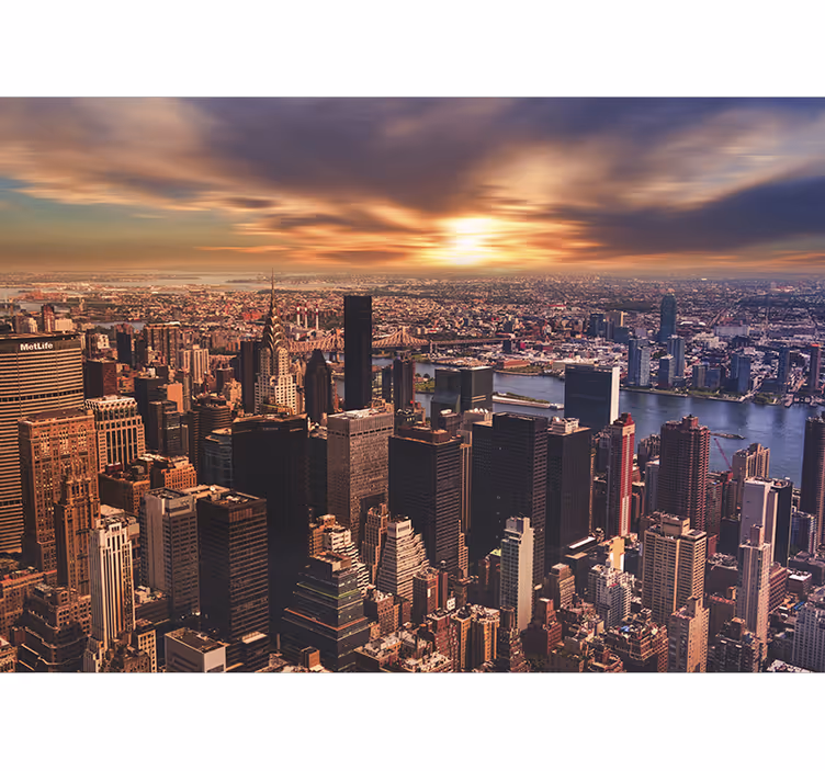 Fotomurais de lugares Amanhecer em Nova Iorque - TenStickers