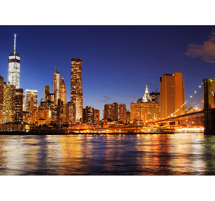 Fotomurais de lugares Entardecer em Manhattam - TenStickers