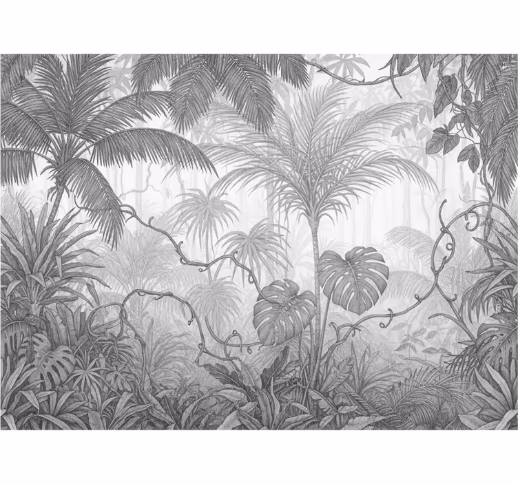 Fotomural selva paisagem "dançarino das nuvens" - TenStickers