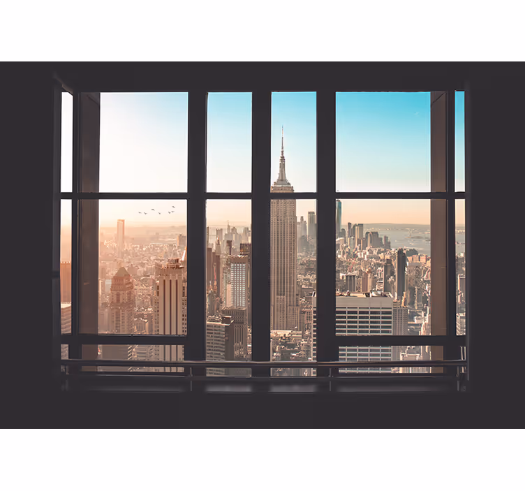 Fotomural para sala manhã ensolarada em NY - TenStickers