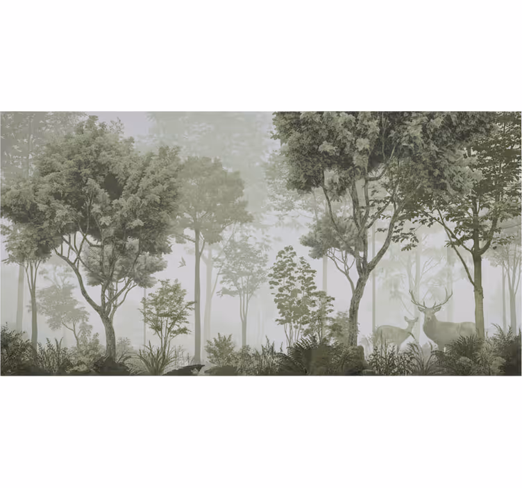 Mural de parede bosques refúgio natural tranquilo - TenStickers