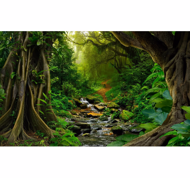 Mural de parede bosques oásis da floresta tropical - TenStickers
