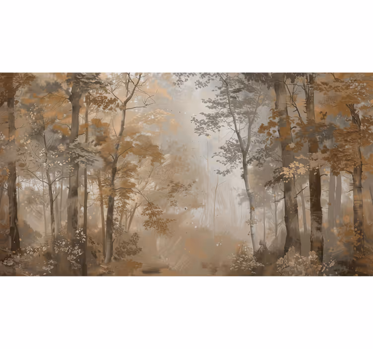Mural de parede bosques bosque de outono Âmbar - TenStickers