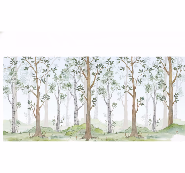 Mural de parede bosques brisa pastel da floresta - TenStickers