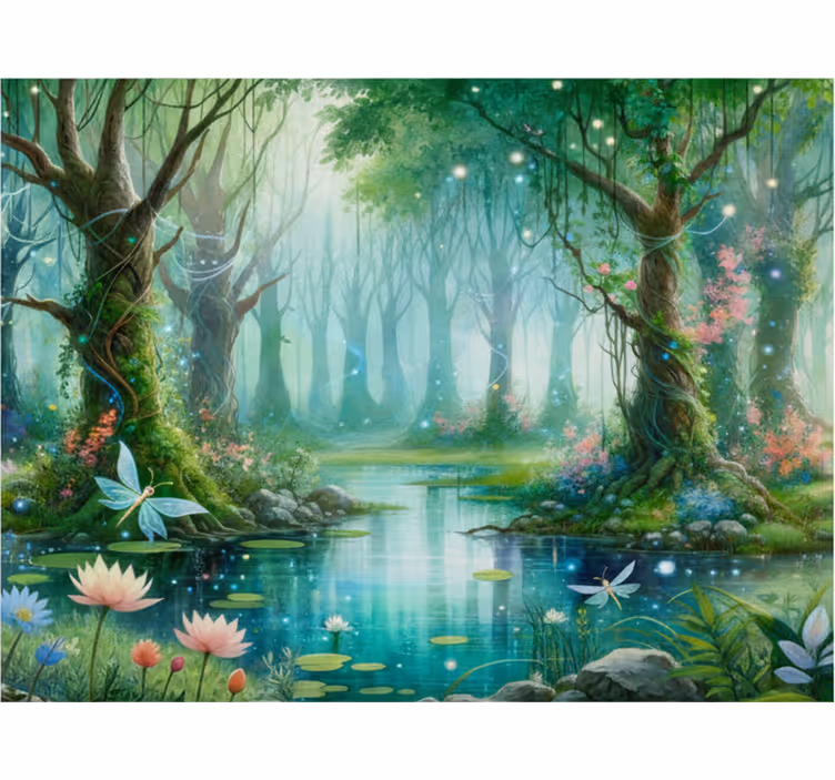 Mural de parede bosques fadas encantadas - TenStickers