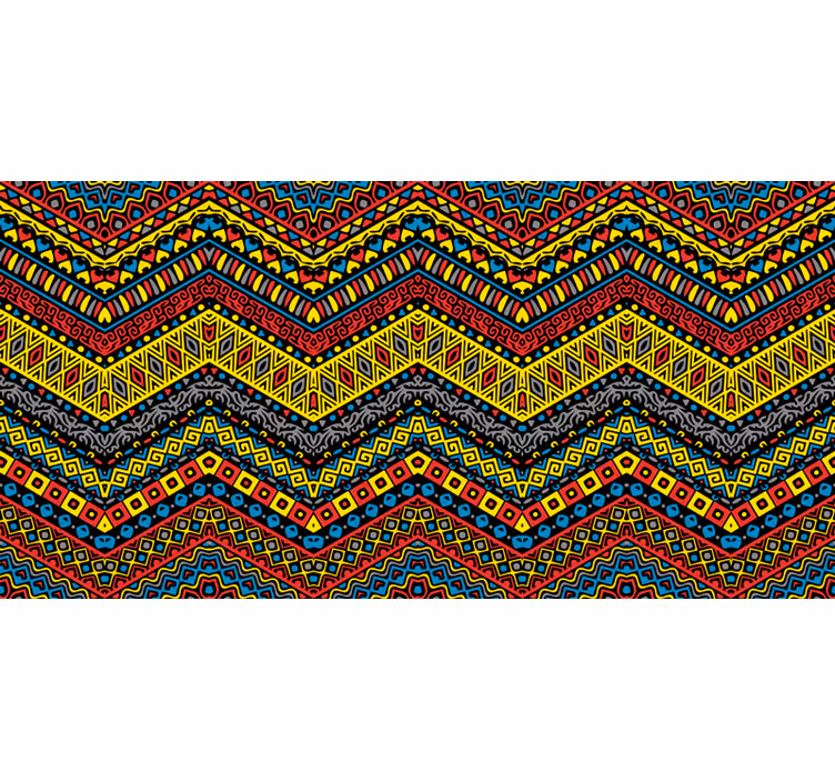 Mural de parede africano tribal colorido - TenStickers