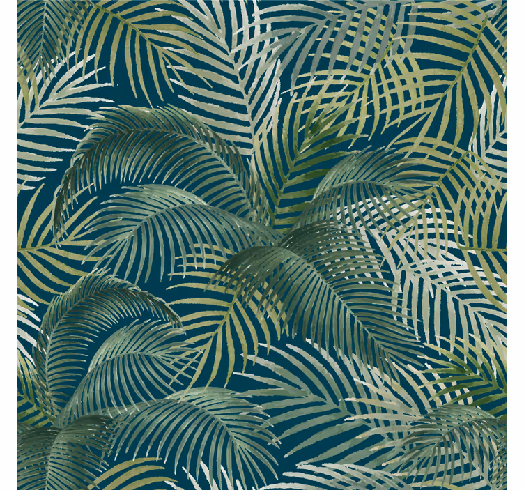 Fotomural selva decoração de armário com plantas africanas - TenStickers