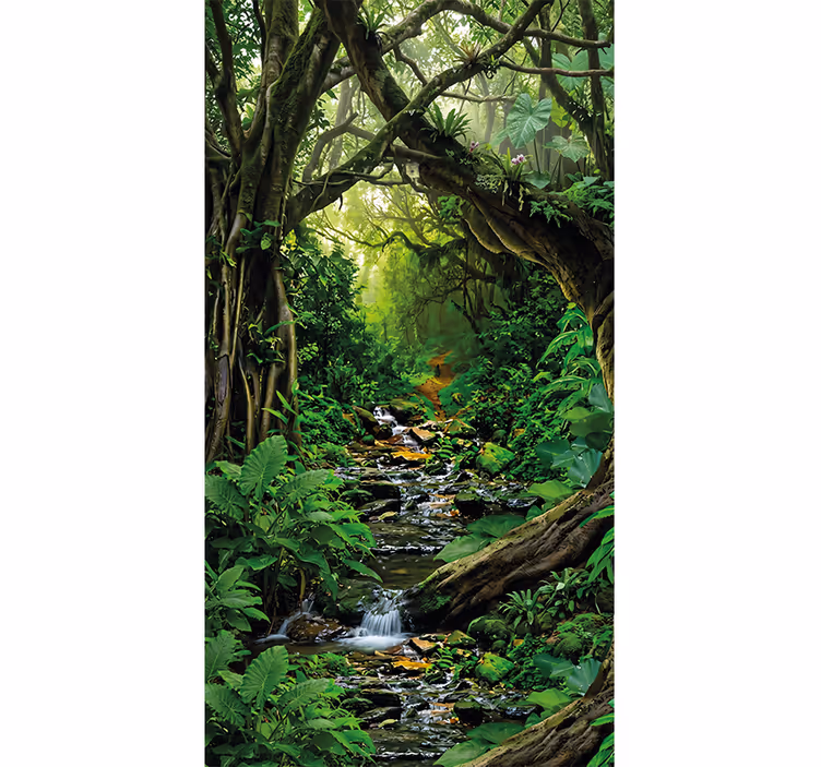 Fotomural selva oásis da floresta tropical - TenStickers