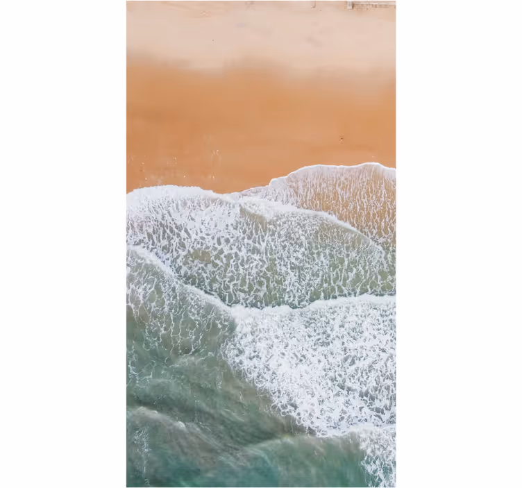 Fotomurais para casa de banho mar com grandes ondas - TenStickers