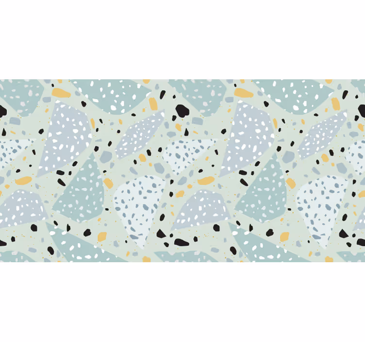 Fotomurais para casa de banho terrazzo geométrico - TenStickers