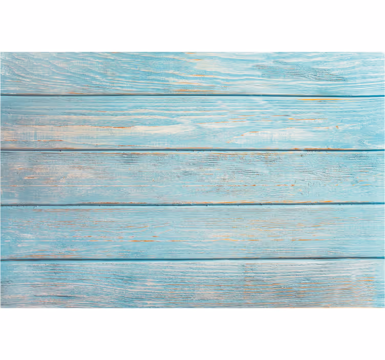 Fotomurais para casa de banho madeira azul padrão - TenStickers