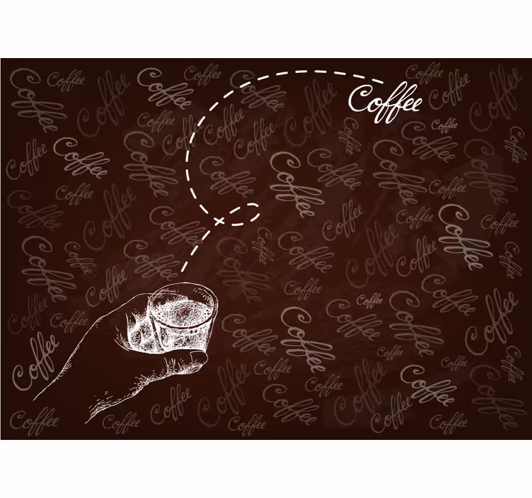 Mural de parede cozinha dose de café - TenStickers