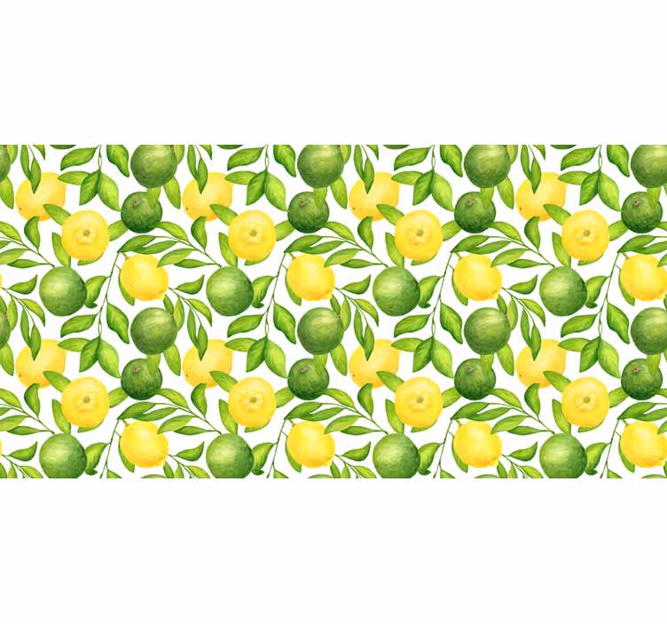 Mural de parede cozinha limões e limões - TenStickers