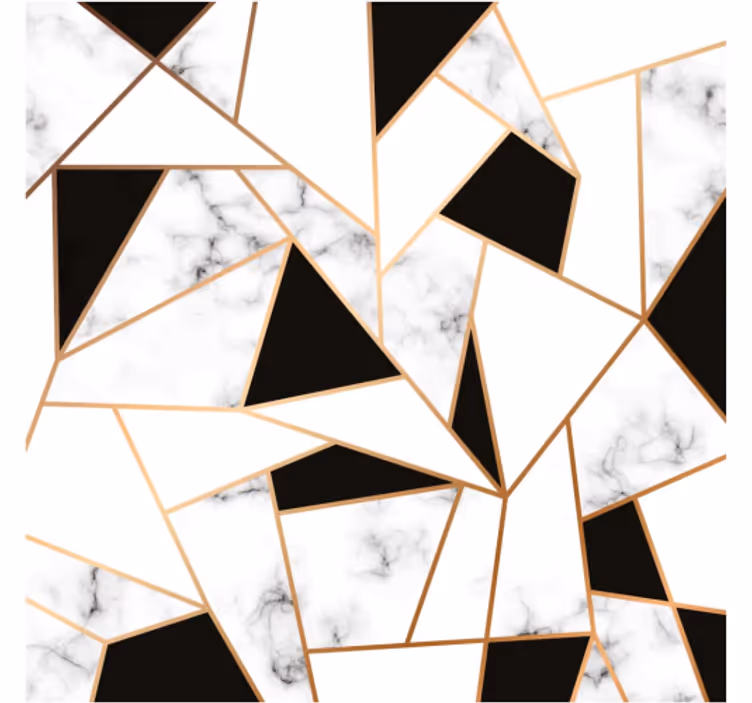 Mural de parede cozinha textura elegante em preto e branco - TenStickers